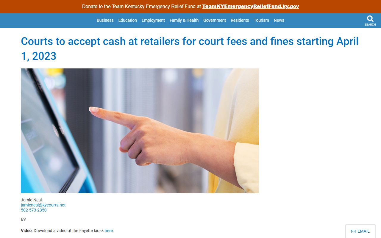 Owsley County traffic court records ePay payment channel notice