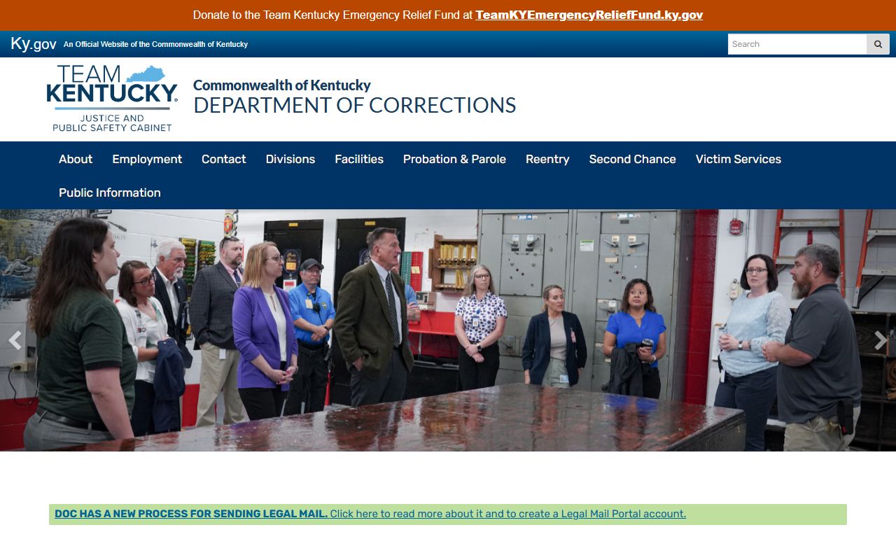 Owsley County inmate search Kentucky Department of Corrections custody records